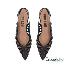 Carica l&#39;immagine nel visualizzatore di Gallery, LIALA 45 SlingBack Pelle Nera
