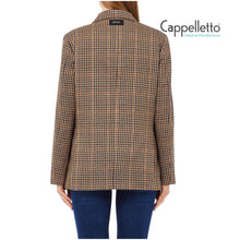 Carica l&#39;immagine nel visualizzatore di Gallery, Giacca Over Cioccolato/Beige MF5158
