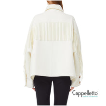 Carica l&#39;immagine nel visualizzatore di Gallery, Caban con Frange White Butter CF5059
