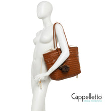 Carica l'immagine nel visualizzatore di Gallery, PALOMA Borsa in Pelle Intrecciata Choco
