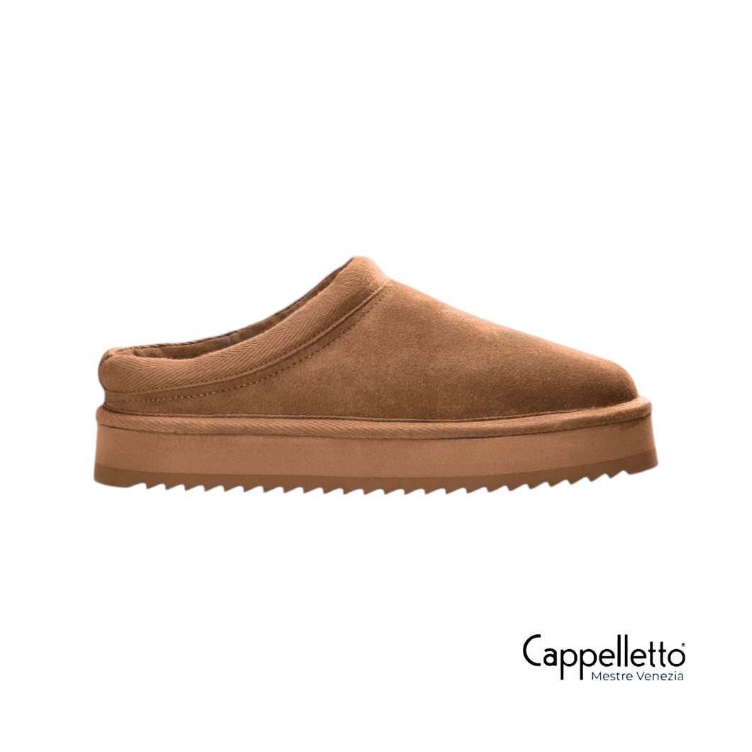 249 Suede Slipper Donna Cognac