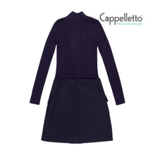 Carica l'immagine nel visualizzatore di Gallery, ASHLEY Abito con Corpino in Lana - Blu Navy
