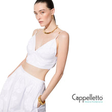 Carica l'immagine nel visualizzatore di Gallery, Top in Popeline con Ricamo Bianco CA6181
