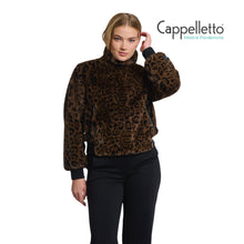 Carica l&#39;immagine nel visualizzatore di Gallery, AMBRA Giubbo corto in Ecopelliccia Leopard

