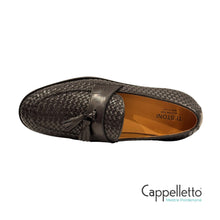 Carica l'immagine nel visualizzatore di Gallery, BOSTON Loafer Uomo Woven Calf Nero
