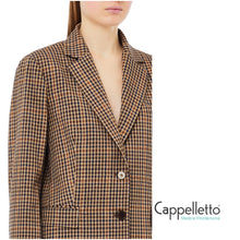 Carica l&#39;immagine nel visualizzatore di Gallery, Giacca Over Cioccolato/Beige MF5158
