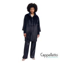 Carica l'immagine nel visualizzatore di Gallery, PILAR Cappotto con Dettagli in Maglia Dark Navy
