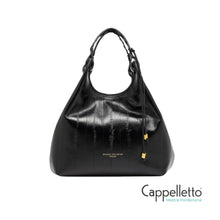 Carica l'immagine nel visualizzatore di Gallery, DUA Borsa Media Stampa Anguilla Nero
