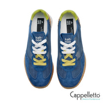 Carica l'immagine nel visualizzatore di Gallery, Sneaker Uomo 9758 Avio/White/Cuoio
