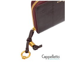 Carica l'immagine nel visualizzatore di Gallery, WALLET EEL 6008 Stampa Anguilla Antique Ruby
