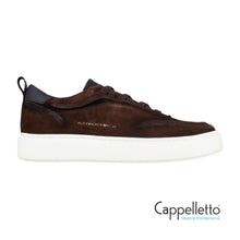 Carica l'immagine nel visualizzatore di Gallery, YORK Sneaker Uomo in Camoscio Slavato Marrone Scuro
