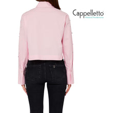 Carica l'immagine nel visualizzatore di Gallery, Camicia Boxy con Ricami Gioiello Pink Powder WA6173
