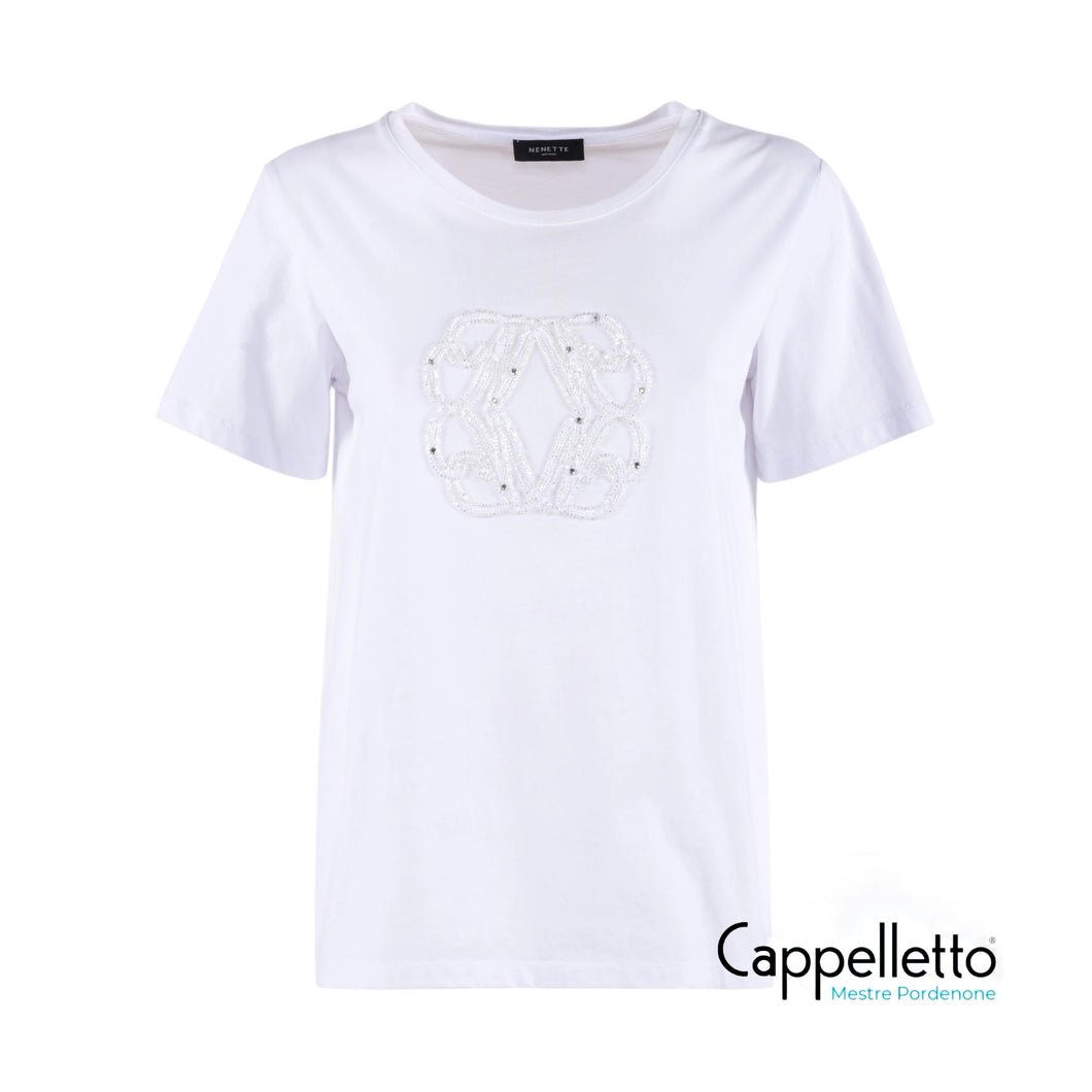 DASTIN T-Shirt Logo Paillettes