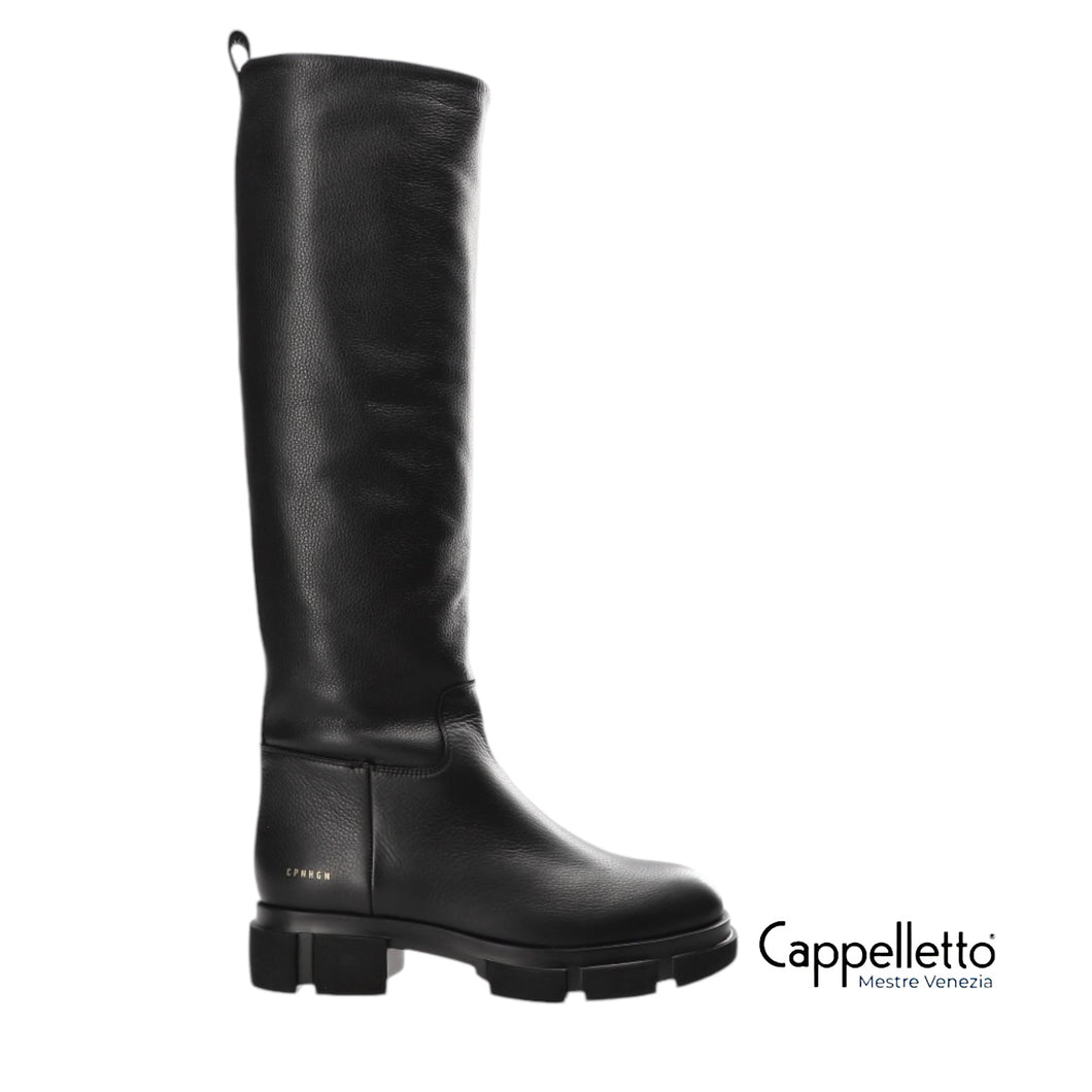 551 Leather Boot Donna Vitello Nero