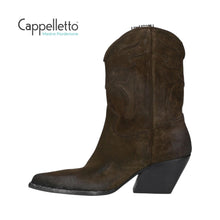 Carica l&#39;immagine nel visualizzatore di Gallery, Stivale Texano E2016 in Suede Testa di Moro
