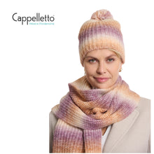 Carica l&#39;immagine nel visualizzatore di Gallery, NIM Berretto Multicolo con PomPon Prugna Mix
