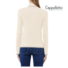 Carica l&#39;immagine nel visualizzatore di Gallery, Maglia Chiusa Manica Lunga Bianco Lana MF5229
