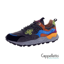 Carica l&#39;immagine nel visualizzatore di Gallery, YAMANO 3 Uomo Suede/Nylon Squared Nero-Antracite-Blue
