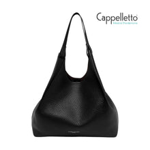 Carica l&#39;immagine nel visualizzatore di Gallery, DUA Big Borsa in Pelle Nero/Castoro
