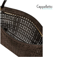 Carica l'immagine nel visualizzatore di Gallery, MASHUP Borsa Piccola in Suede Laserato Moka
