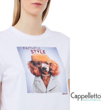 Carica l&#39;immagine nel visualizzatore di Gallery, T-Shirt Moda Manica Corta Bianco/Faithful Shine MF5414

