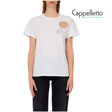 Carica l'immagine nel visualizzatore di Gallery, T-Shirt con Ricamo a Jour Bianco WA6413
