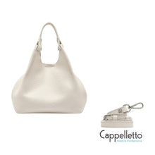 Carica l'immagine nel visualizzatore di Gallery, DUA Borsa Media in Pelle Sabbia
