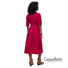 Carica l'immagine nel visualizzatore di Gallery, Abito Midi in Popeline Red Party WA6349
