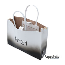 Carica l&#39;immagine nel visualizzatore di Gallery, Shopper Orizzontale Sfumatura Bianco/Nero
