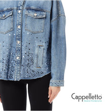 Carica l&#39;immagine nel visualizzatore di Gallery, Giubbino Over Denim Blue UF5111
