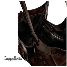 Carica l'immagine nel visualizzatore di Gallery, DUA Borsa Grande in Pelle e Suede Ralph Espresso
