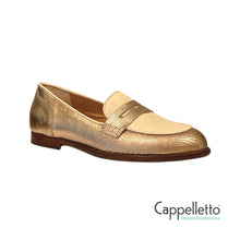 Carica l&#39;immagine nel visualizzatore di Gallery, Mocassino Donna DD07 Studio54 Cannella + Salice Panna
