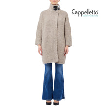Carica l&#39;immagine nel visualizzatore di Gallery, Cappotto in Maglia Beige Scuro MF5441
