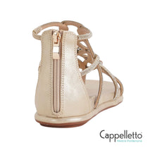 Carica l'immagine nel visualizzatore di Gallery, CLAUDIA Sandalo Montante Gioiello Gold
