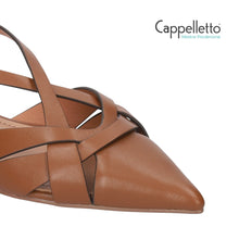 Carica l'immagine nel visualizzatore di Gallery, NOLIA 20 SlingBack in Pelle Cuoio
