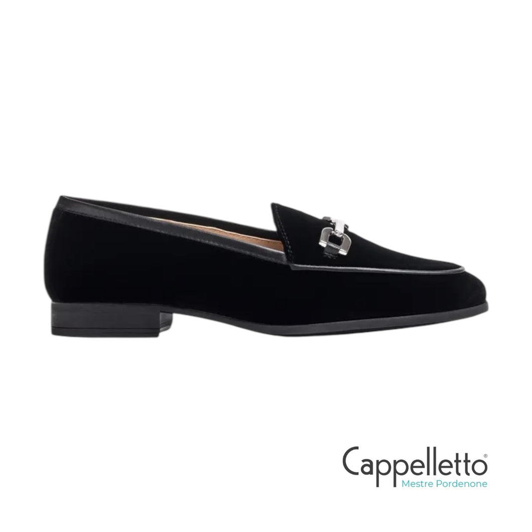 DALCY Mocassino Donna in Velluto Nero