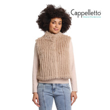 Carica l&#39;immagine nel visualizzatore di Gallery, DAVA Gilet in EcoPelliccia Avena
