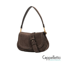Carica l'immagine nel visualizzatore di Gallery, HELENA ROUND Borsa Piccola in Suede Moka
