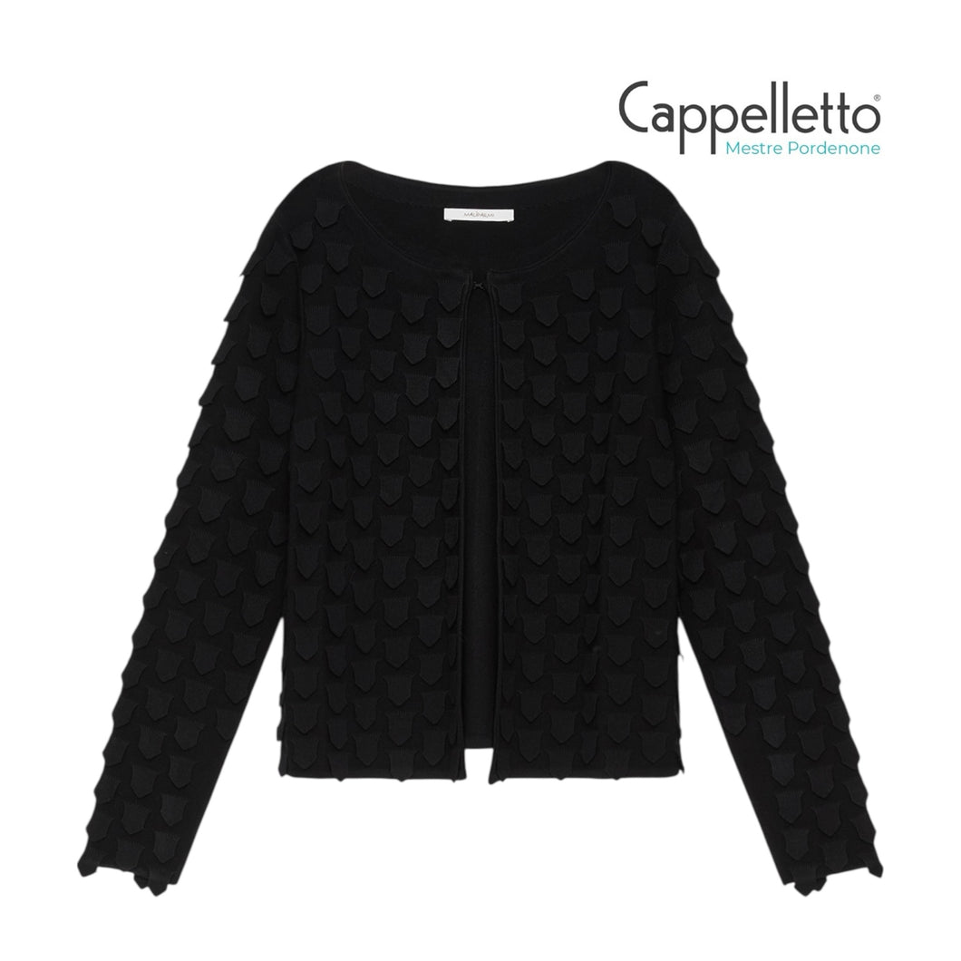 Cardigan 3D Stitc 20000 Nero/Black