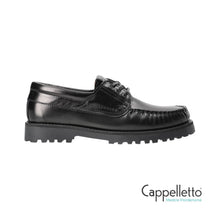 Carica l&#39;immagine nel visualizzatore di Gallery, CPH 616 Scarpa Derby Uomo in Pelle Nera
