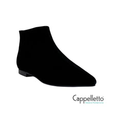 Carica l'immagine nel visualizzatore di Gallery, TEDDY Stivaletto in Kid Suede Nero
