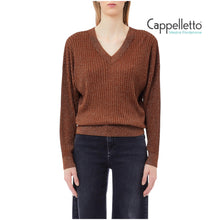 Carica l&#39;immagine nel visualizzatore di Gallery, Maglia Scollo V Toasted Coconut Met MF5390
