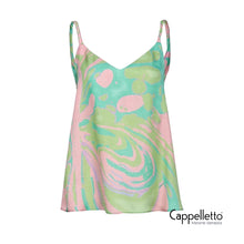 Carica l'immagine nel visualizzatore di Gallery, TALIA Canotta satin stampa Splash
