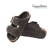 Carica l&#39;immagine nel visualizzatore di Gallery, Arizona Donna Shearling Pelle Scamosciata - Mocha
