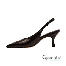 Carica l'immagine nel visualizzatore di Gallery, Slingback in Nappa Nera S670
