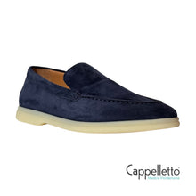 Carica l&#39;immagine nel visualizzatore di Gallery, Loafer Suede Softy Blu
