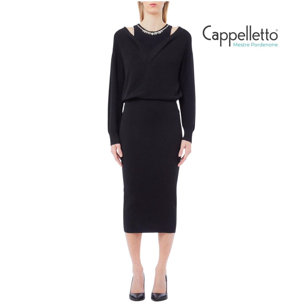 Abito in Maglia Nero MF5161