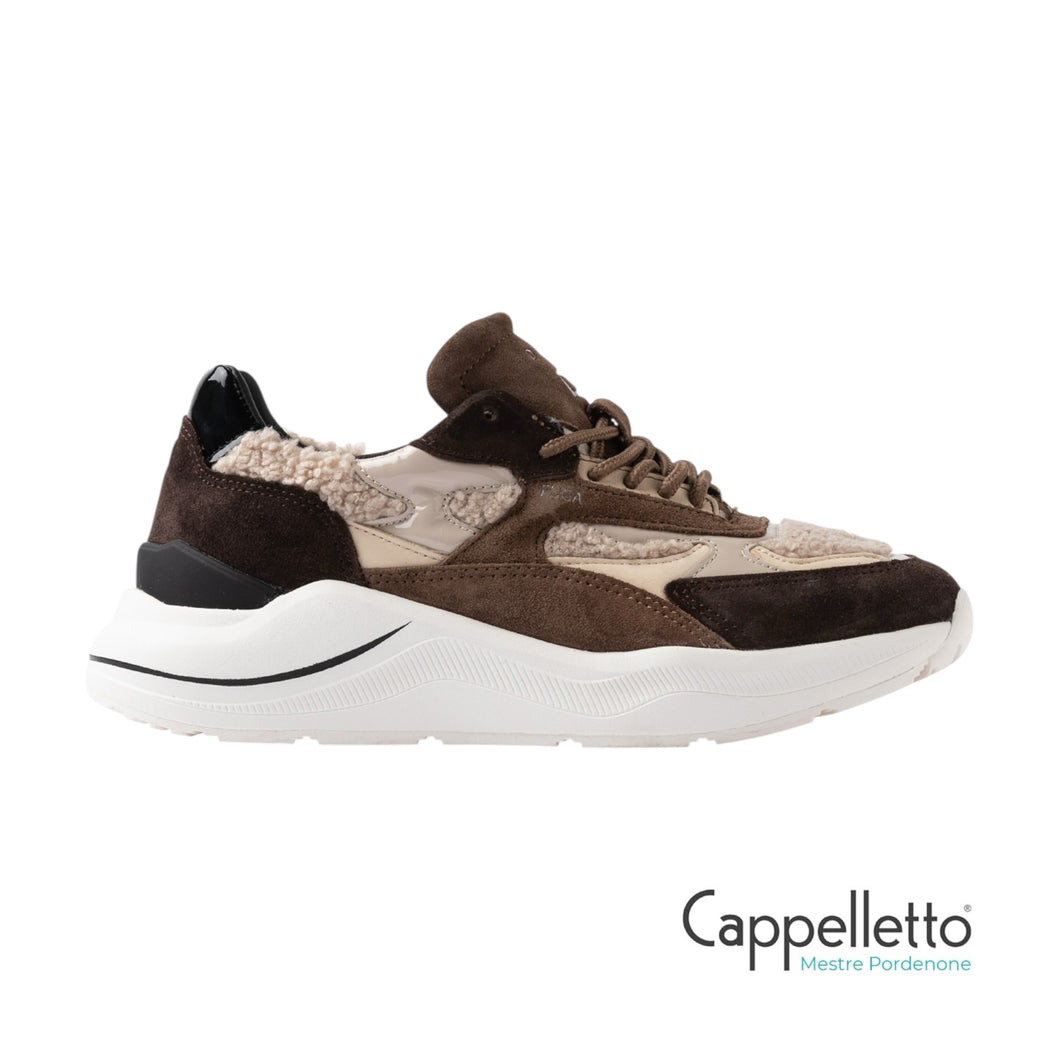 FUGA Sneaker Donna Natural Chocolate