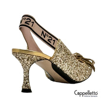 Carica l&#39;immagine nel visualizzatore di Gallery, SlingBack Glitter Gold
