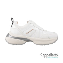 Carica l'immagine nel visualizzatore di Gallery, VICTORIA Donna in Pelle Bianca Mesh e Suede 1082
